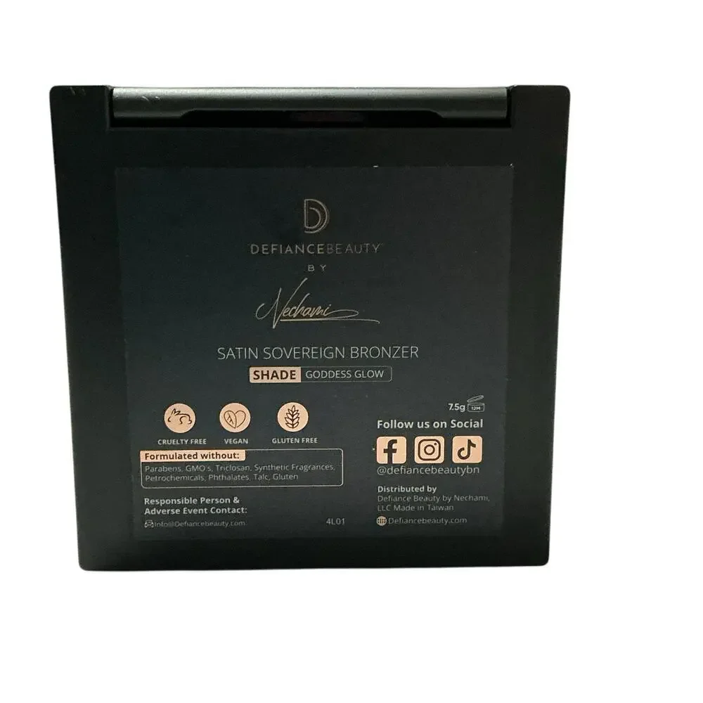 Defiance Beauty Satin Sovereign Bronzer Velvety Matte Natural Finish Vegan